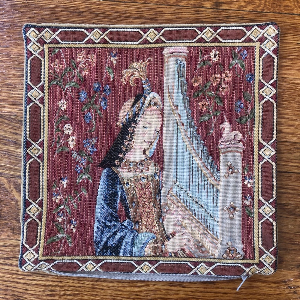 Vintage Embroidered Makeup, Pencil or Tablet case
